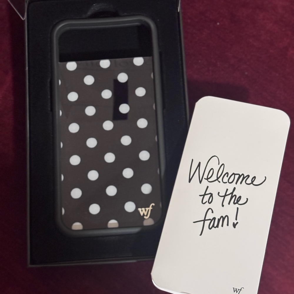 Wildflower Black and White Polka Dot Phone Case iPhone 17 Air